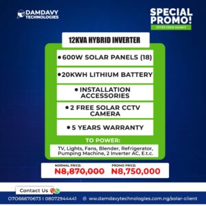 12KVA/20KWH LITHIUM BATTERY